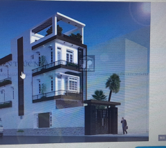 Nhà phố 3 tấm xanh